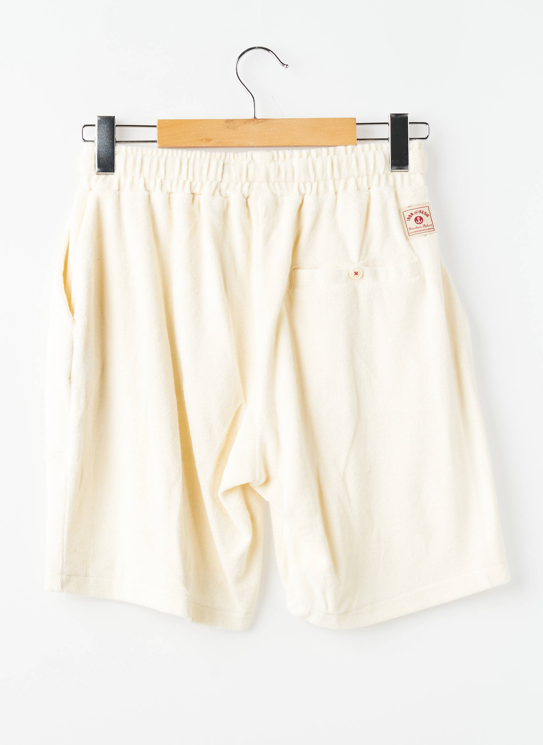 Bermuda taille élastique taille normale beige IRON AND RESIN homme