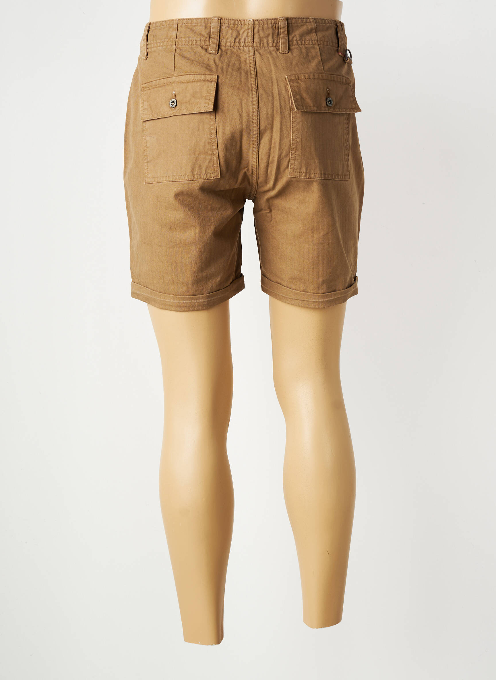 Short tissage popeline taille normale marron IRON AND RESIN homme