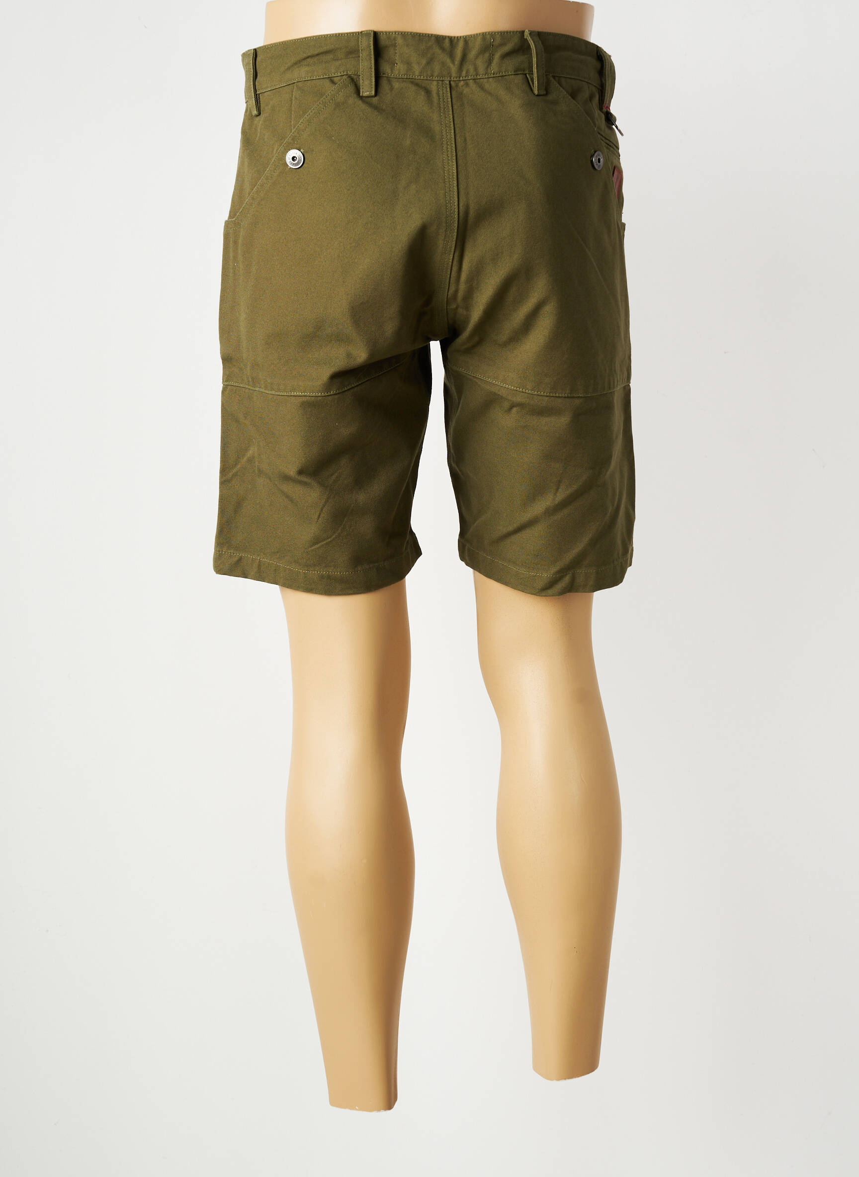 Bermuda tissage denim taille normale vert IRON AND RESIN homme