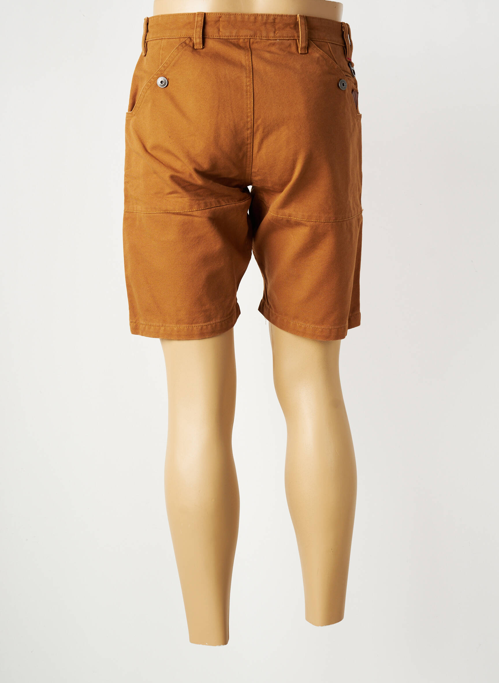 Bermuda tissage denim taille normale orange IRON AND RESIN homme