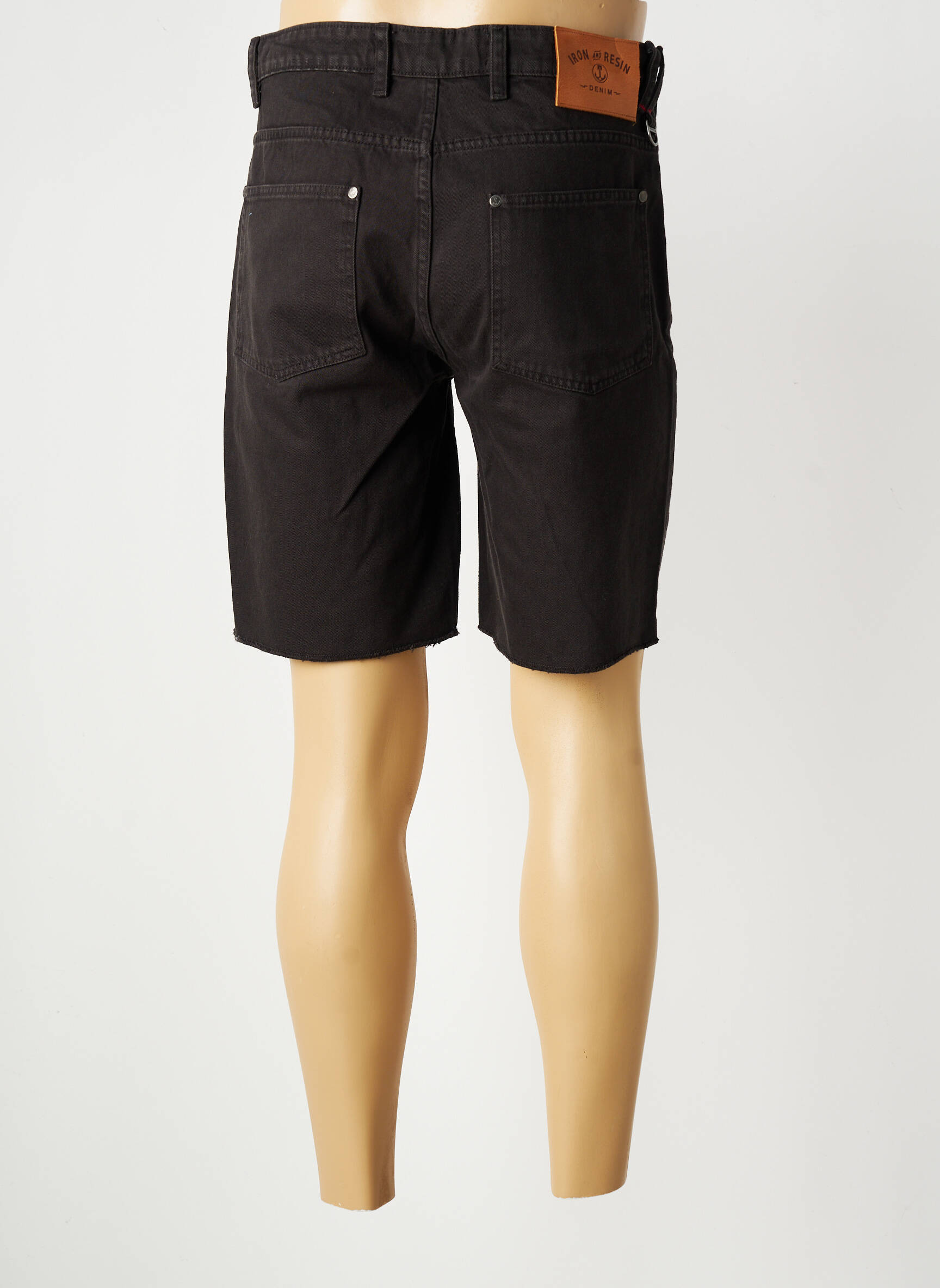 Bermuda tissage denim taille normale gris IRON AND RESIN homme