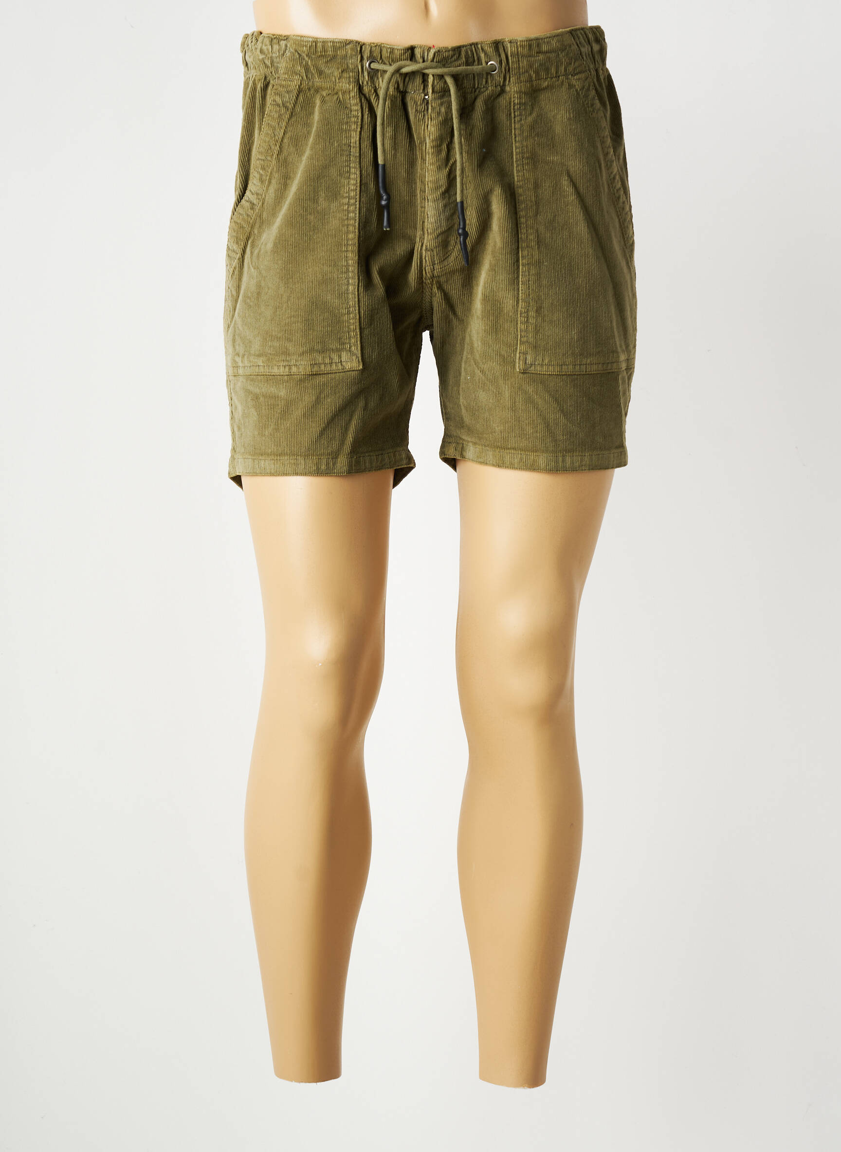 Short fermeture zippée sous rabat boutonné taille normale vert IRON AND RESIN homme