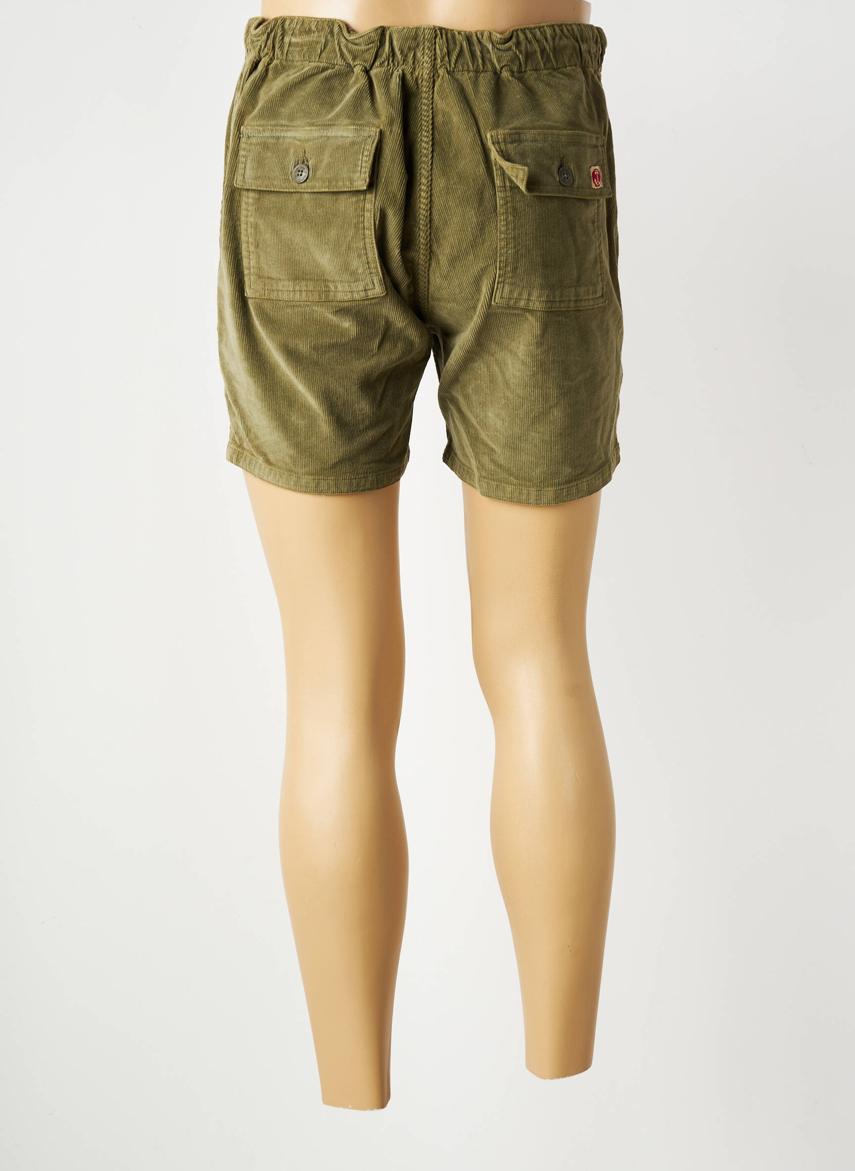 Short fermeture zippée sous rabat boutonné taille normale vert IRON AND RESIN homme