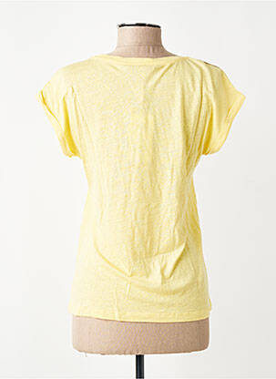 T-shirt stretch manches courtes jaune GARCIA femme