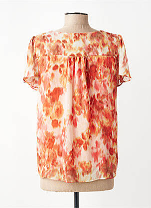 Top coupe fluide manches courtes orange SUD EXPRESS femme