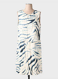 Robe mi-longue sans manche sans manche blanc SIGNE NATURE femme