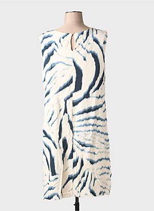 Robe mi-longue sans manche sans manche blanc SIGNE NATURE femme
