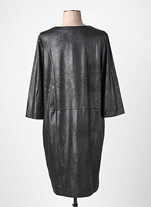 Robe mi-longue manches 3/4 manches 3/4 noir SIGNE NATURE femme