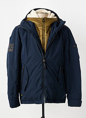 Doudoune poches a capuche bleu CAMEL ACTIVE homme