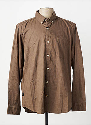 Chemise manches longues coupe cintrée marron CAMEL ACTIVE homme