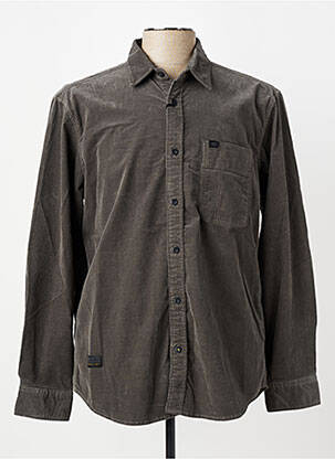 Chemise manches longues coupe cintrée gris CAMEL ACTIVE homme