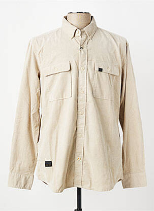 Chemise manches longues coupe cintrée beige CAMEL ACTIVE homme