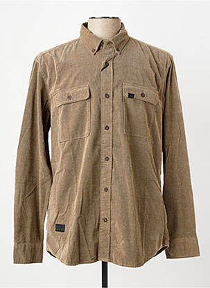 Chemise manches longues coupe cintrée marron CAMEL ACTIVE homme