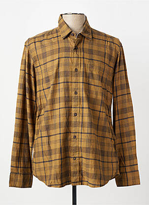 Chemise manches longues imprimé écossais beige CAMEL ACTIVE homme
