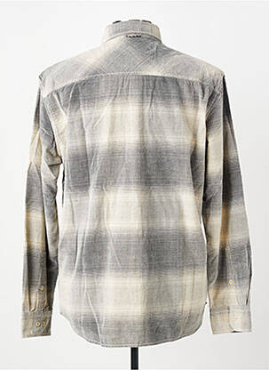 Chemise manches longues imprimé carreaux gris CAMEL ACTIVE homme