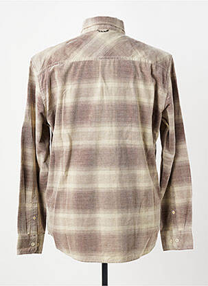 Chemise manches longues imprimé carreaux marron CAMEL ACTIVE homme