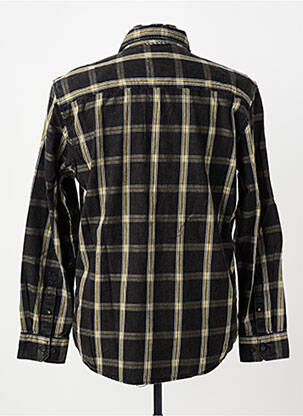 Chemise manches longues imprimé carreaux noir CAMEL ACTIVE homme