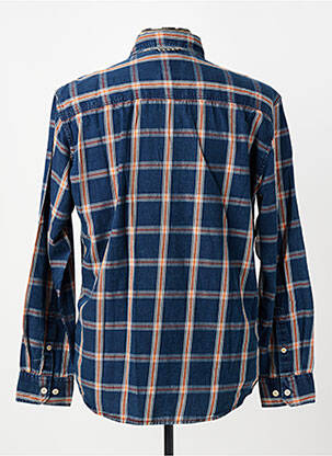 Chemise manches longues imprimé carreaux bleu CAMEL ACTIVE homme