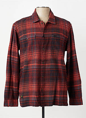 Chemise manches longues imprimé écossais orange CAMEL ACTIVE homme