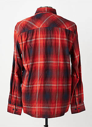 Chemise manches longues imprimé écossais orange CAMEL ACTIVE homme
