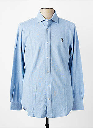 Chemise manches longues coupe cintrée bleu U.S. POLO ASSN homme
