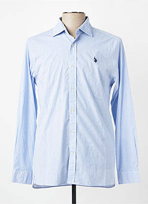 Chemise manches longues coupe cintrée bleu U.S. POLO ASSN homme