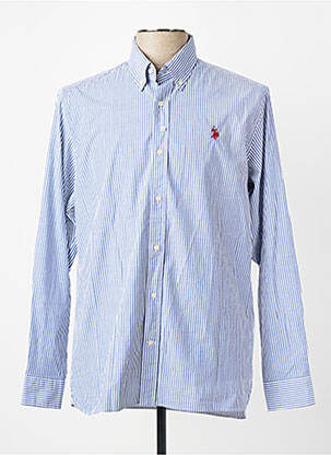 Chemise manches longues coupe cintrée bleu U.S. POLO ASSN homme
