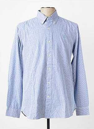 Chemise manches longues coupe cintrée bleu U.S. POLO ASSN homme