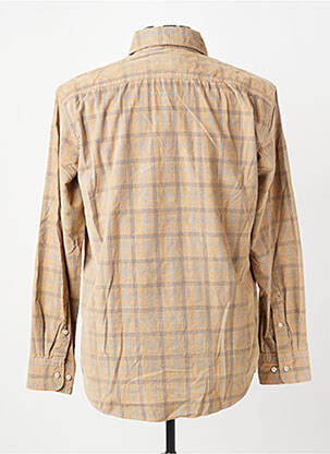 Chemise manches longues imprimé écossais beige U.S. POLO ASSN homme