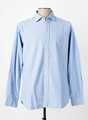 Chemise manches longues coupe cintrée bleu U.S. POLO ASSN homme