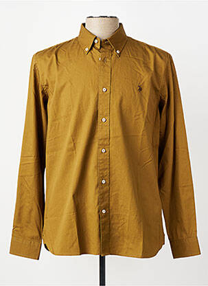 Chemise manches longues coupe cintrée vert U.S. POLO ASSN homme