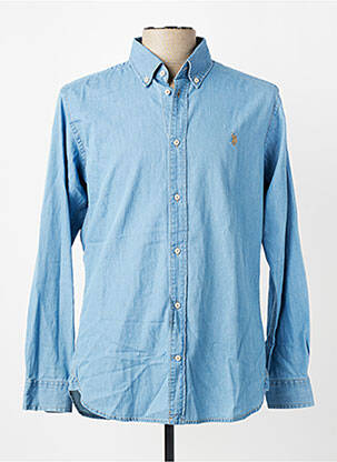 Chemise manches longues coupe cintrée bleu U.S. POLO ASSN homme
