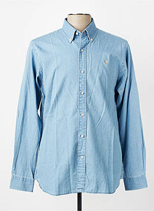 Chemise manches longues coupe cintrée bleu U.S. POLO ASSN homme