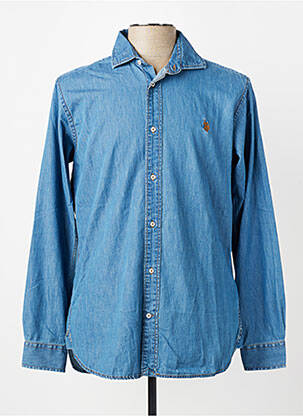 Chemise manches longues coupe cintrée bleu U.S. POLO ASSN homme