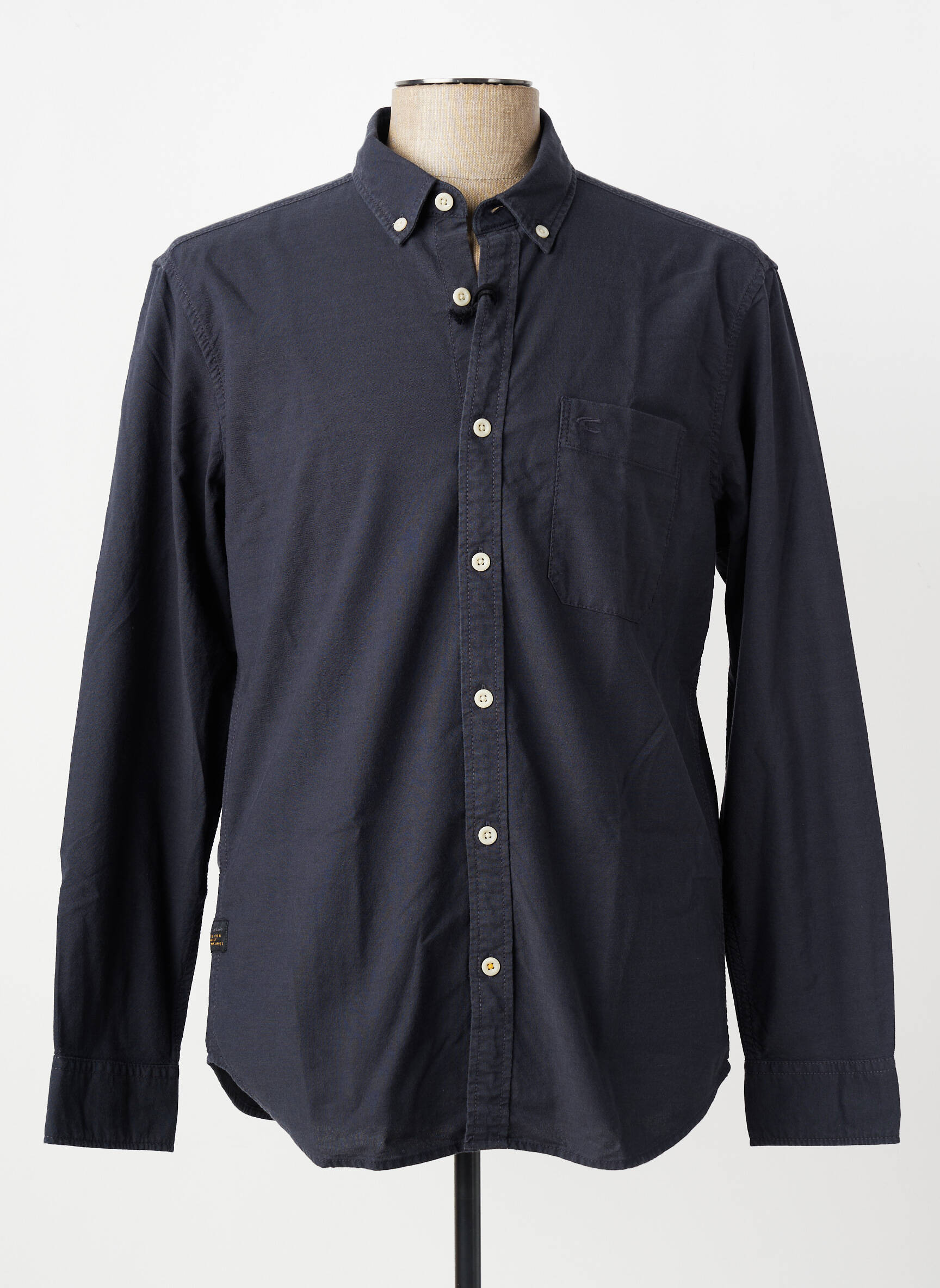 Chemise manches longues coupe cintrée bleu CAMEL ACTIVE homme