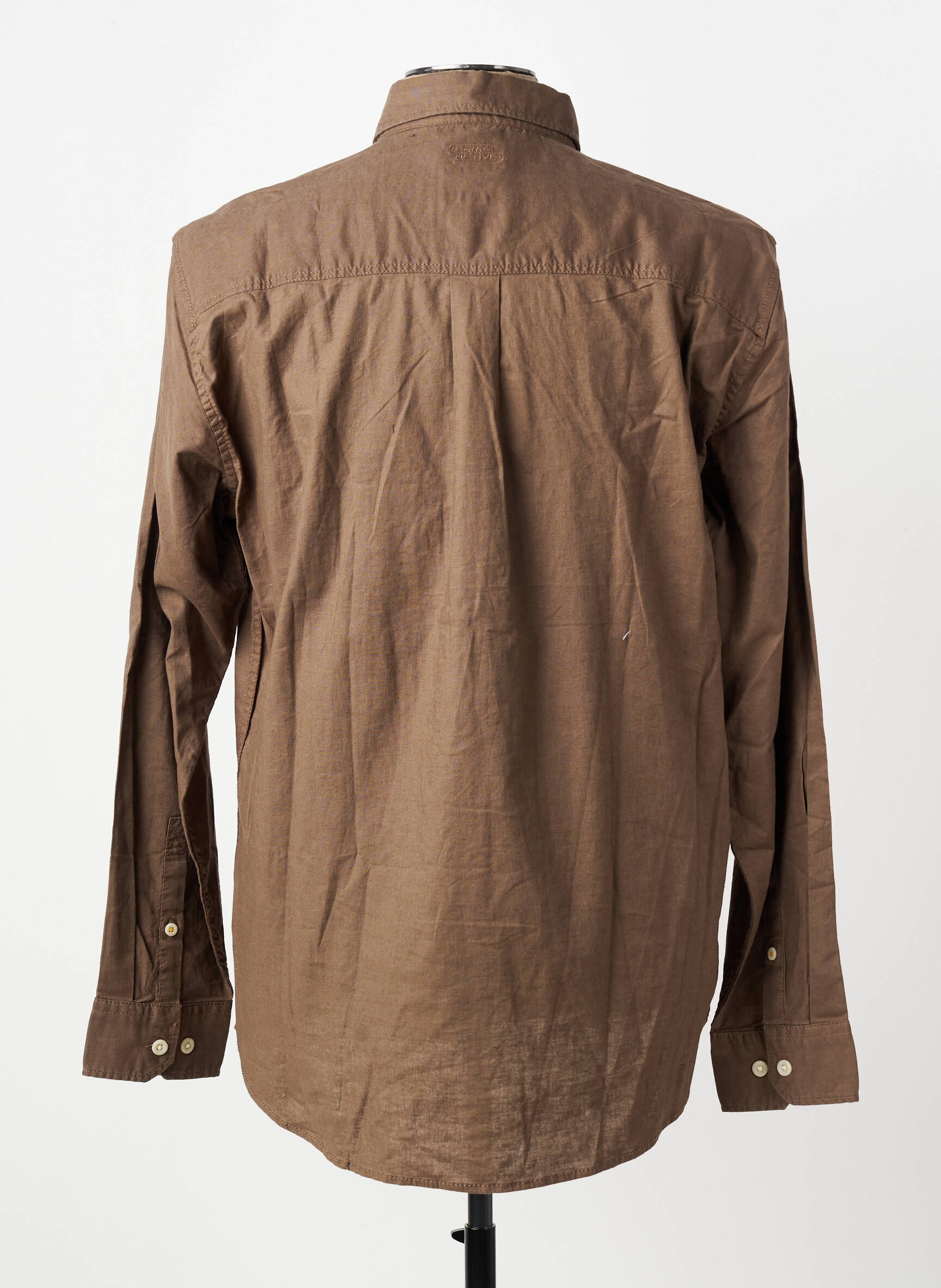 Chemise manches longues coupe cintrée marron CAMEL ACTIVE homme
