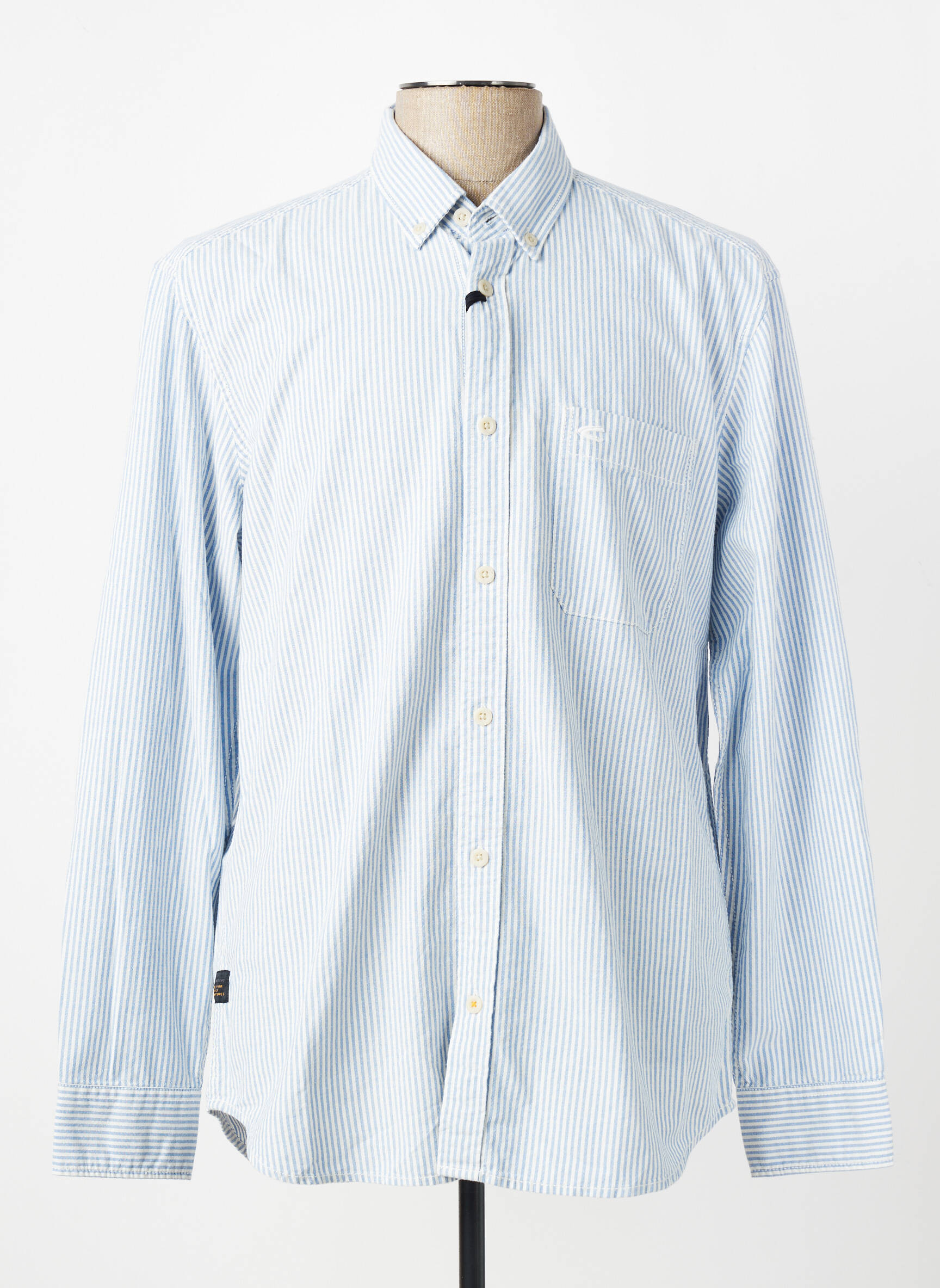 Chemise manches longues coupe cintrée bleu CAMEL ACTIVE homme