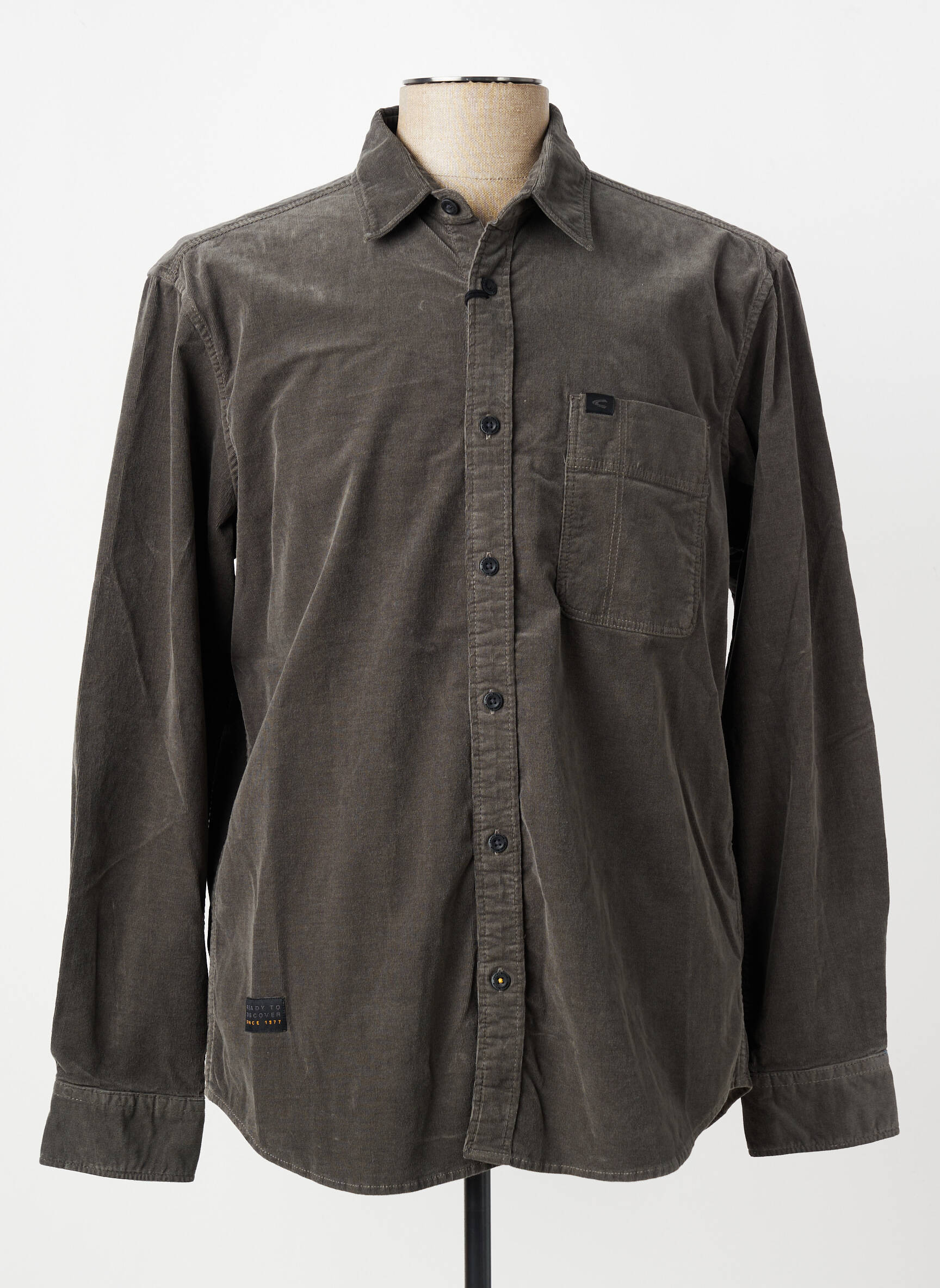 Chemise manches longues coupe cintrée gris CAMEL ACTIVE homme