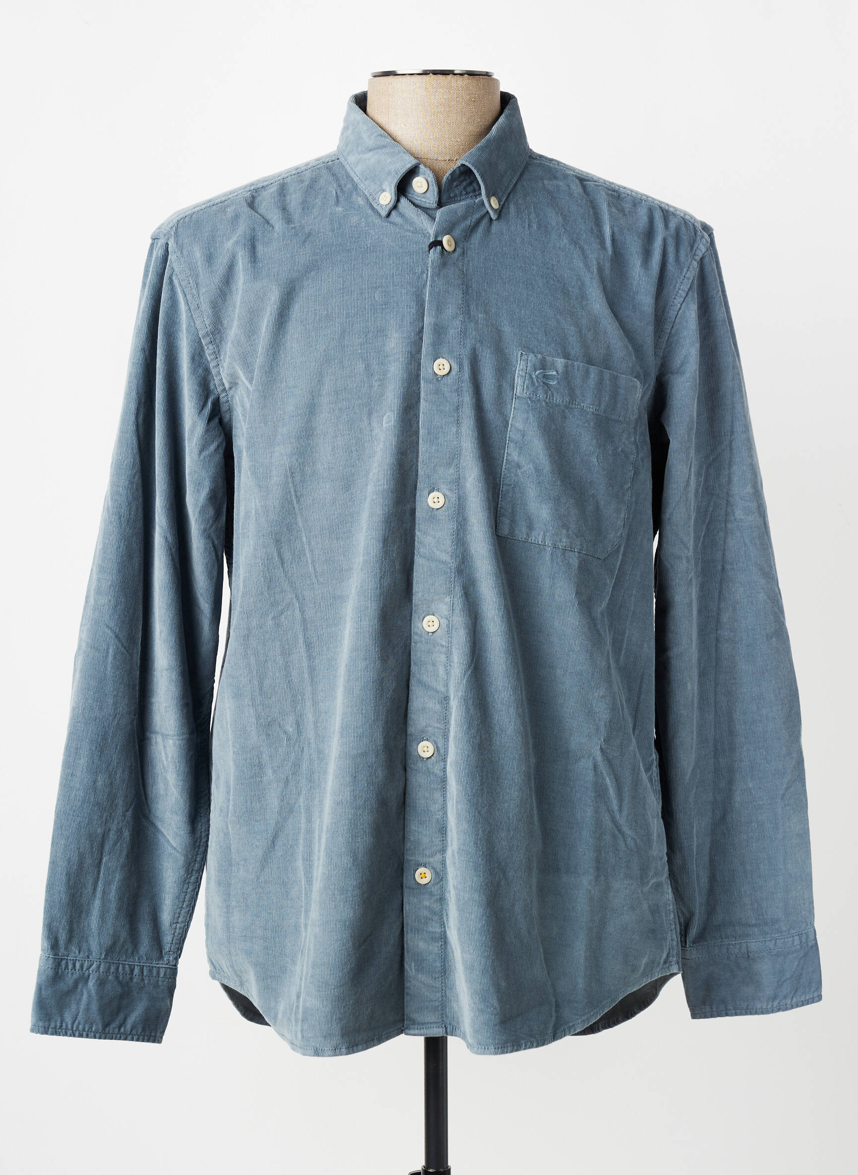 Chemise manches longues coupe cintrée bleu CAMEL ACTIVE homme