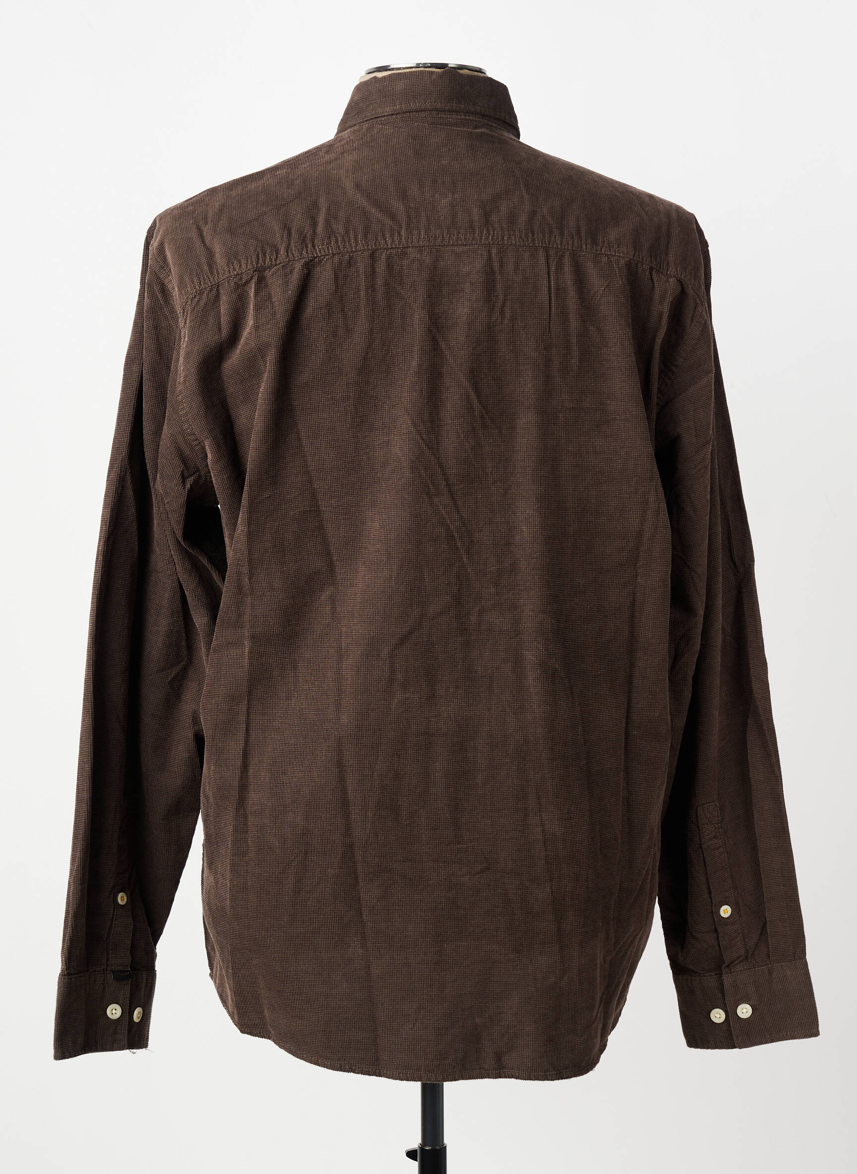 Chemise manches longues coupe cintrée marron fonce CAMEL ACTIVE homme