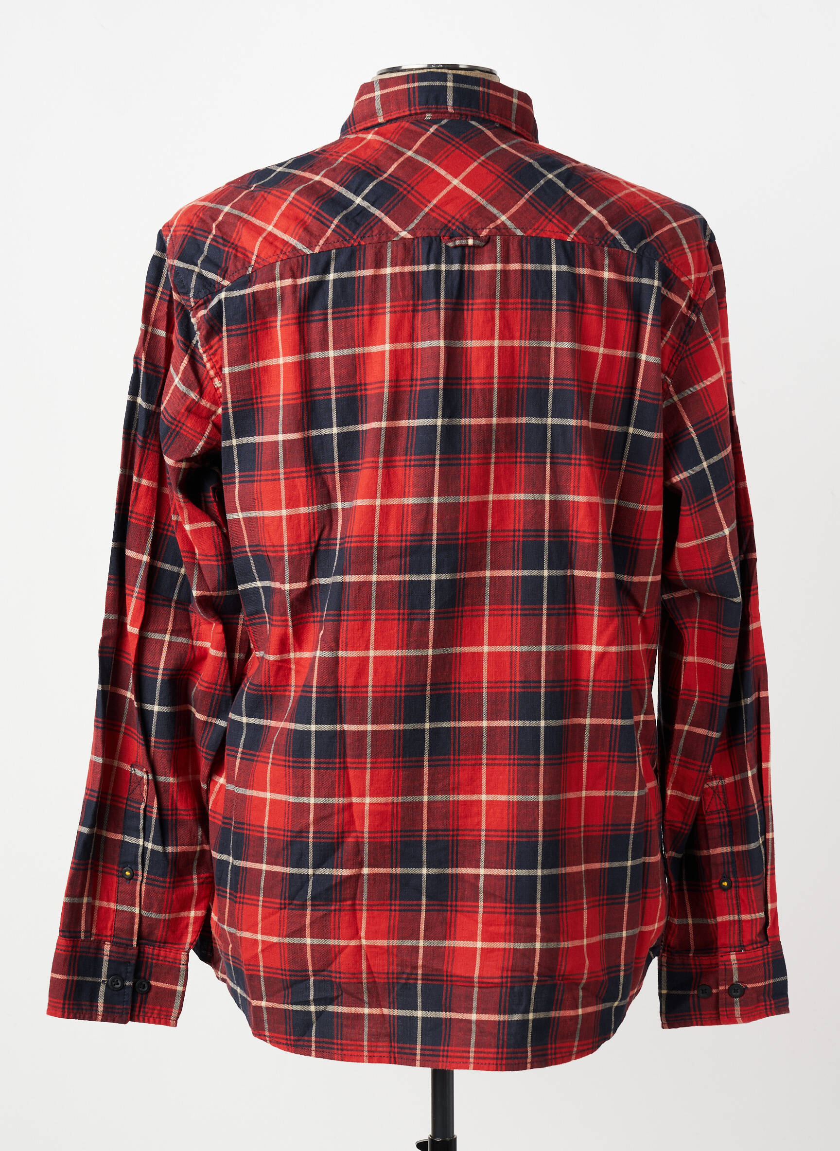 Chemise manches longues imprimé écossais orange CAMEL ACTIVE homme