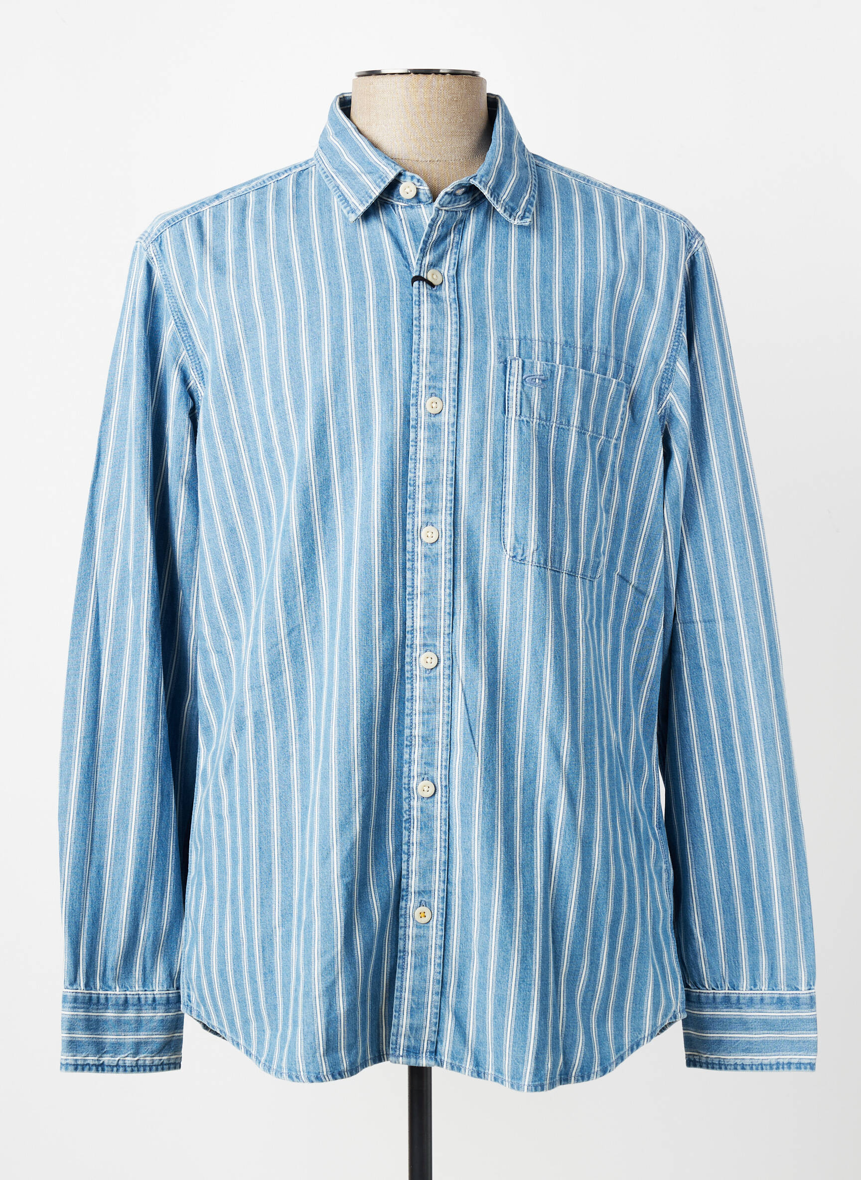 Chemise manches longues coupe cintrée bleu CAMEL ACTIVE homme