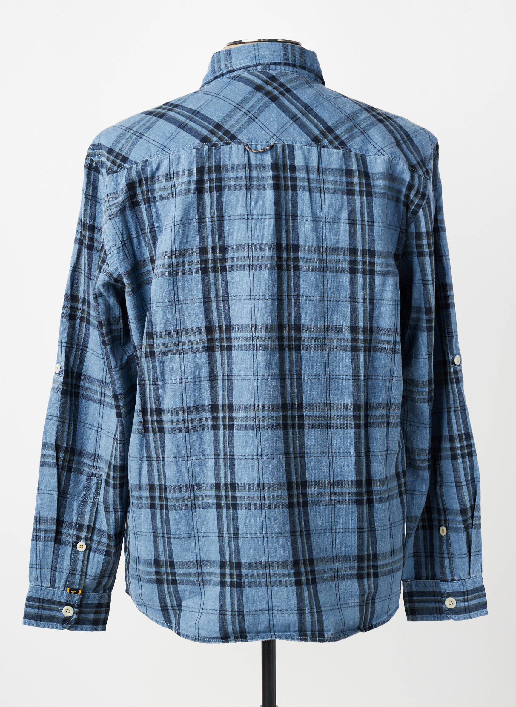 Chemise manches longues imprimé écossais bleu CAMEL ACTIVE homme