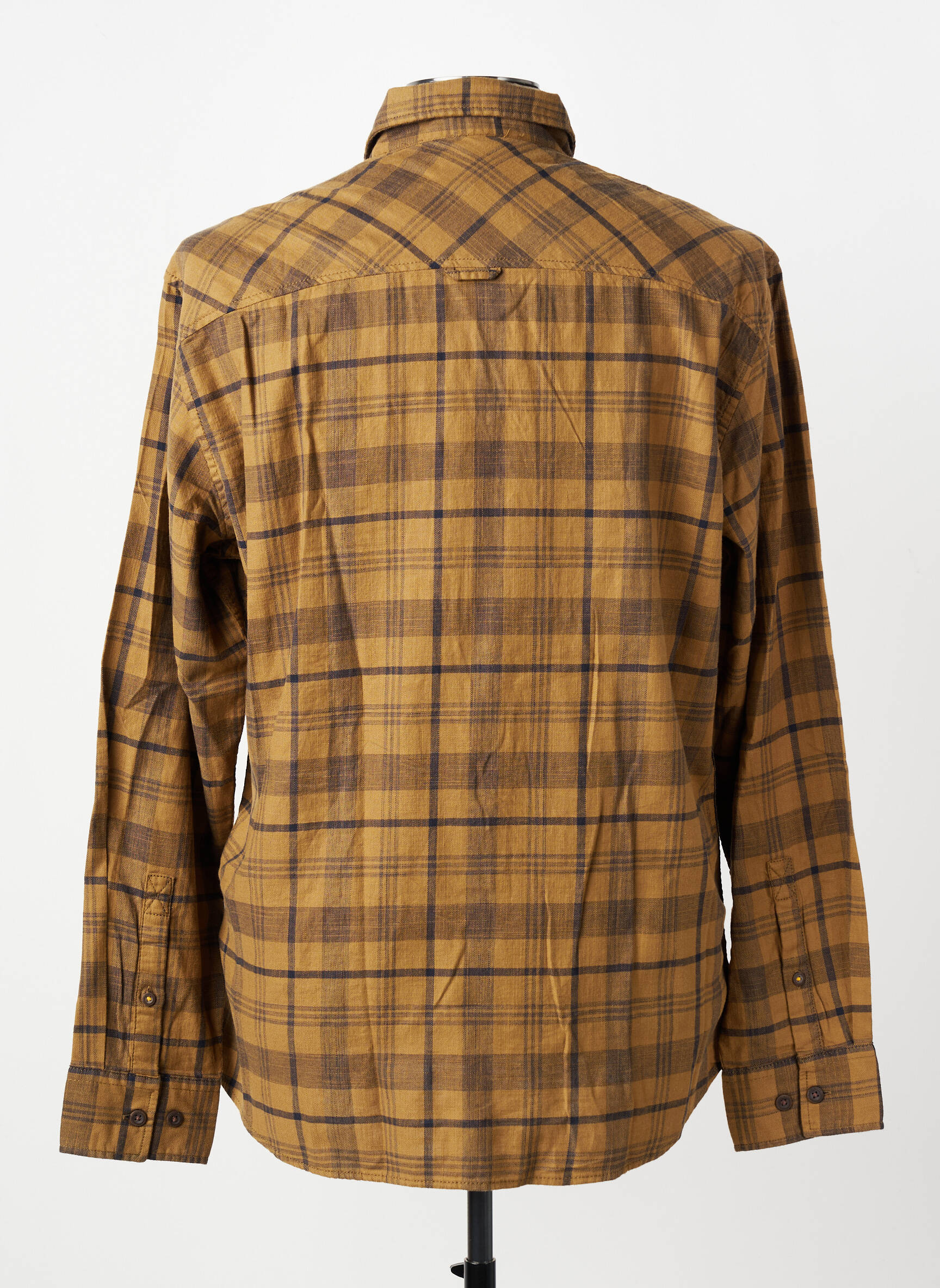 Chemise manches longues imprimé écossais beige CAMEL ACTIVE homme