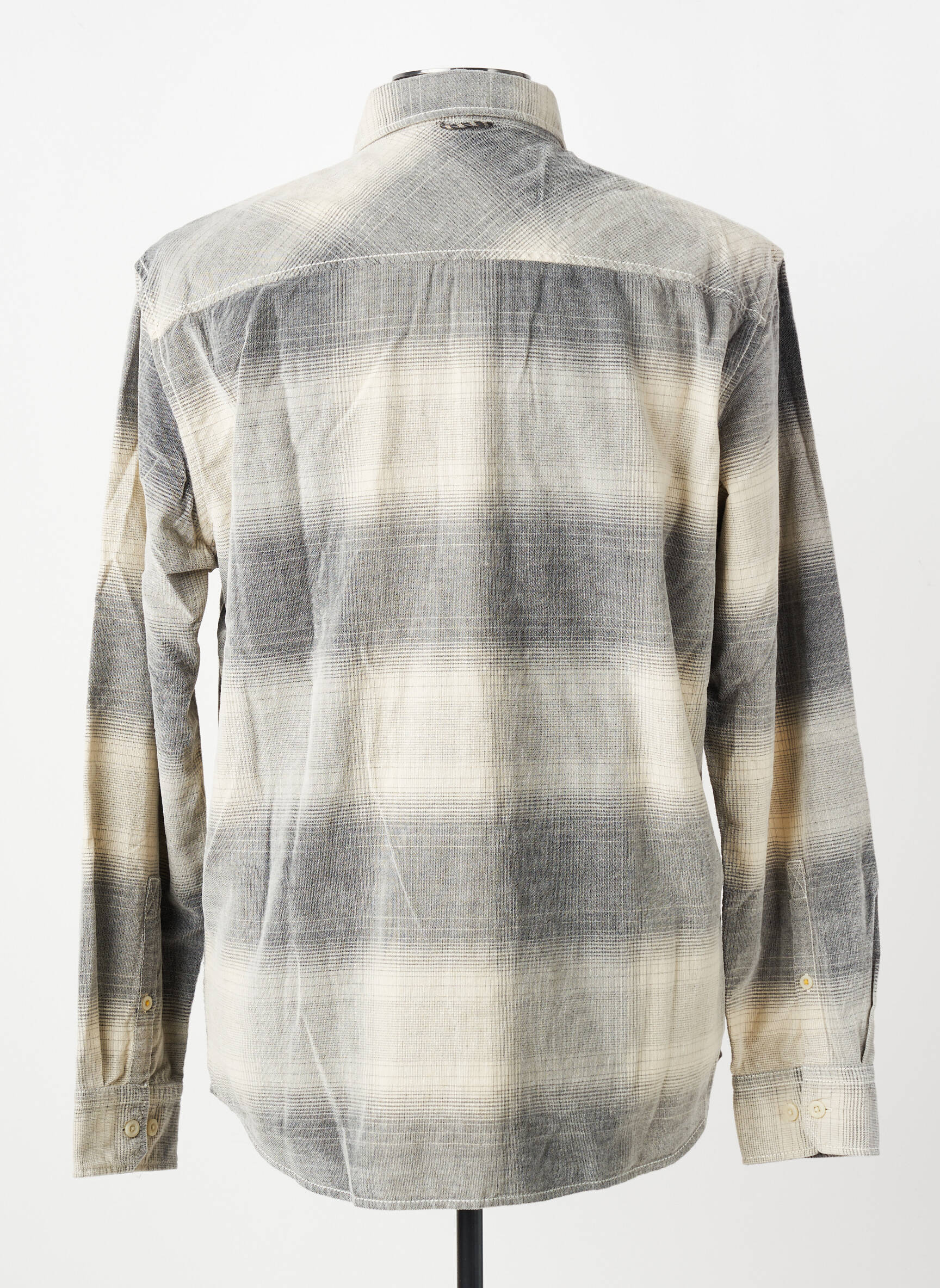 Chemise manches longues imprimé carreaux gris CAMEL ACTIVE homme