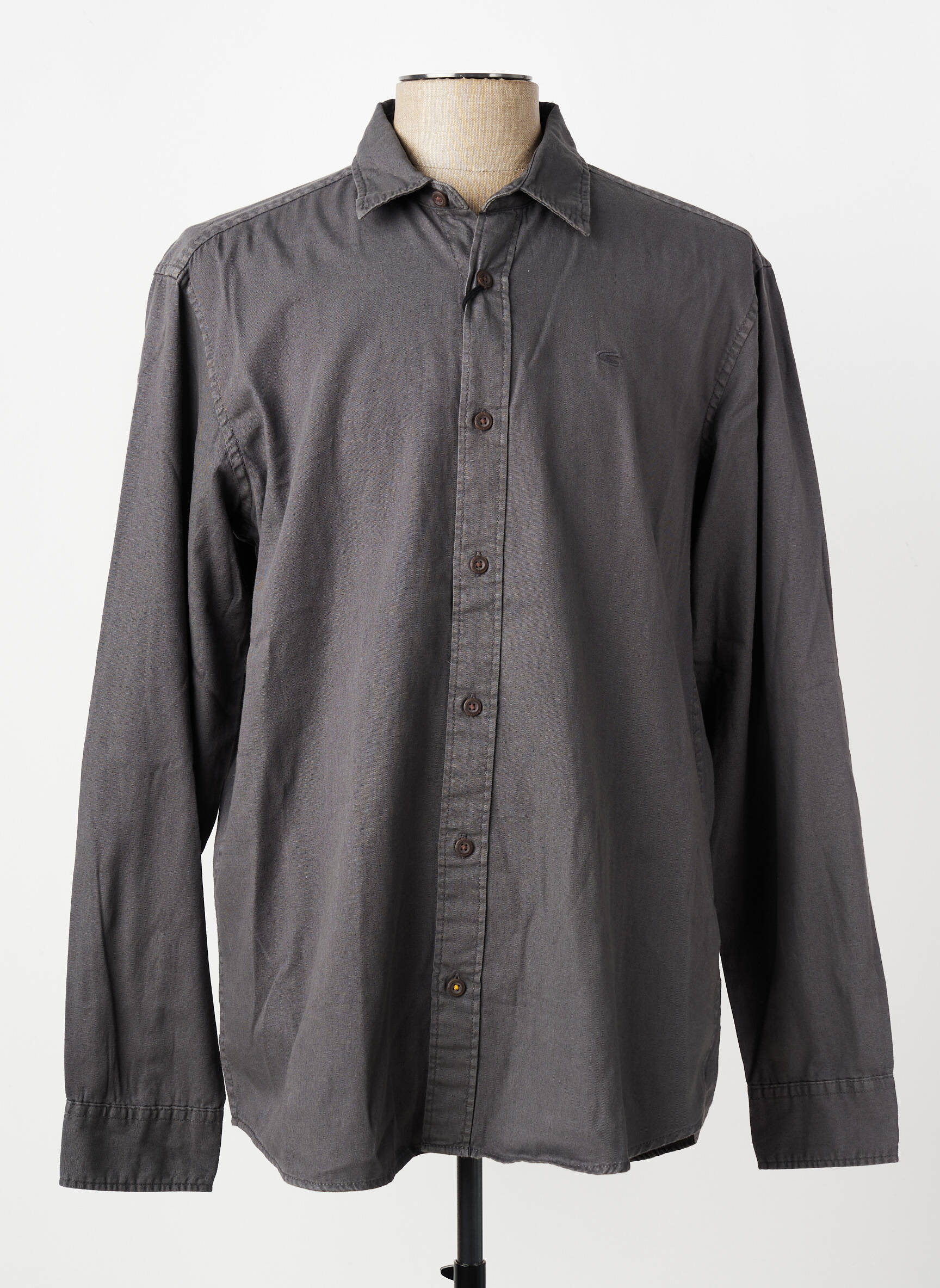 Chemise manches longues coupe cintrée gris CAMEL ACTIVE homme