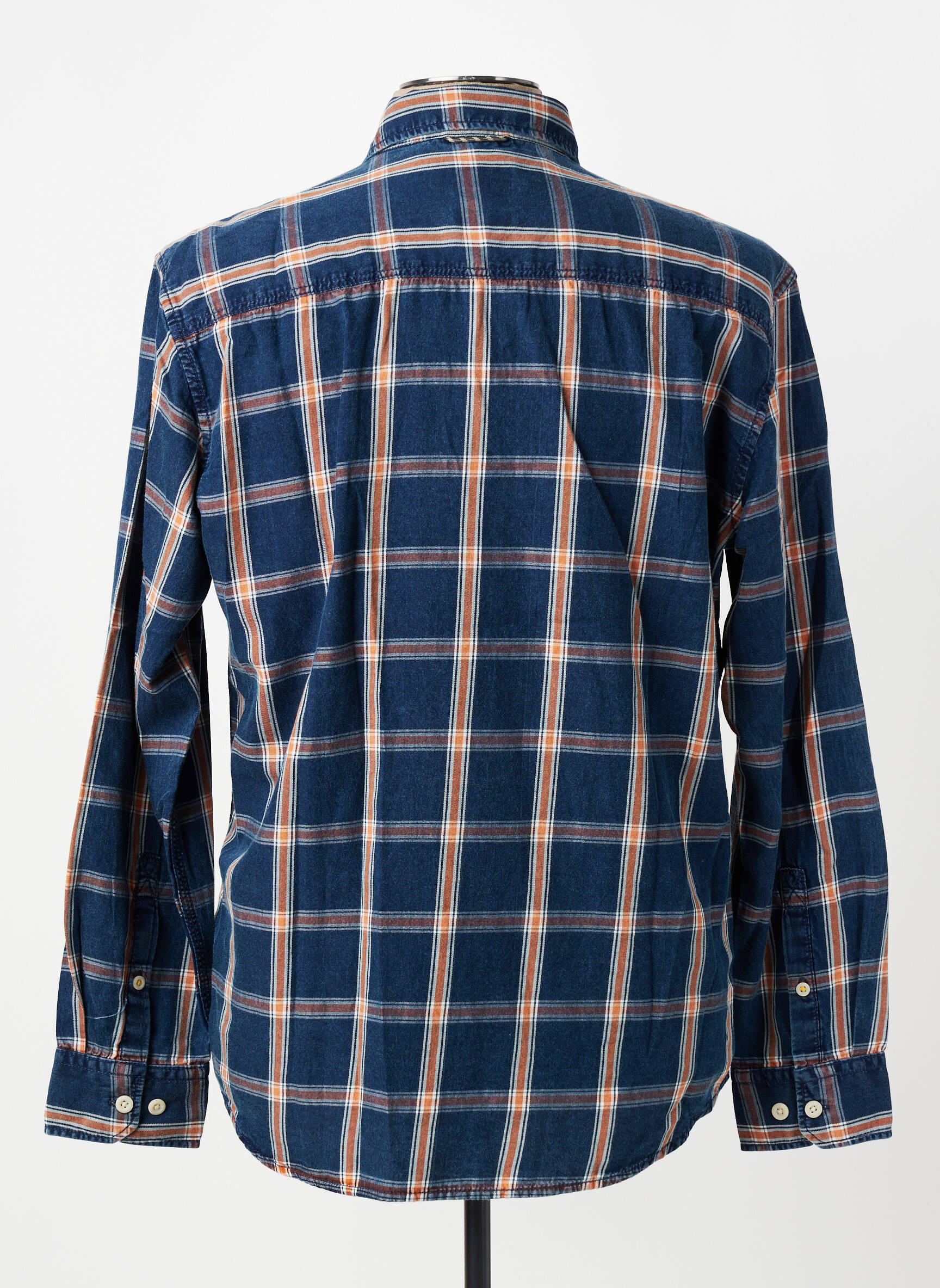 Chemise manches longues imprimé carreaux bleu CAMEL ACTIVE homme