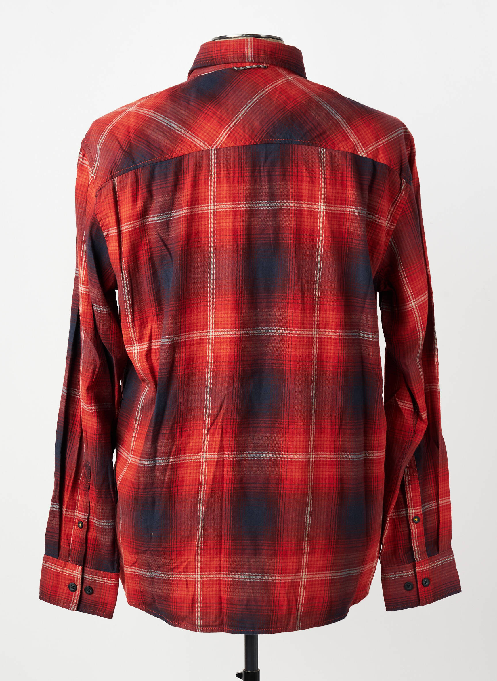 Chemise manches longues imprimé écossais orange CAMEL ACTIVE homme