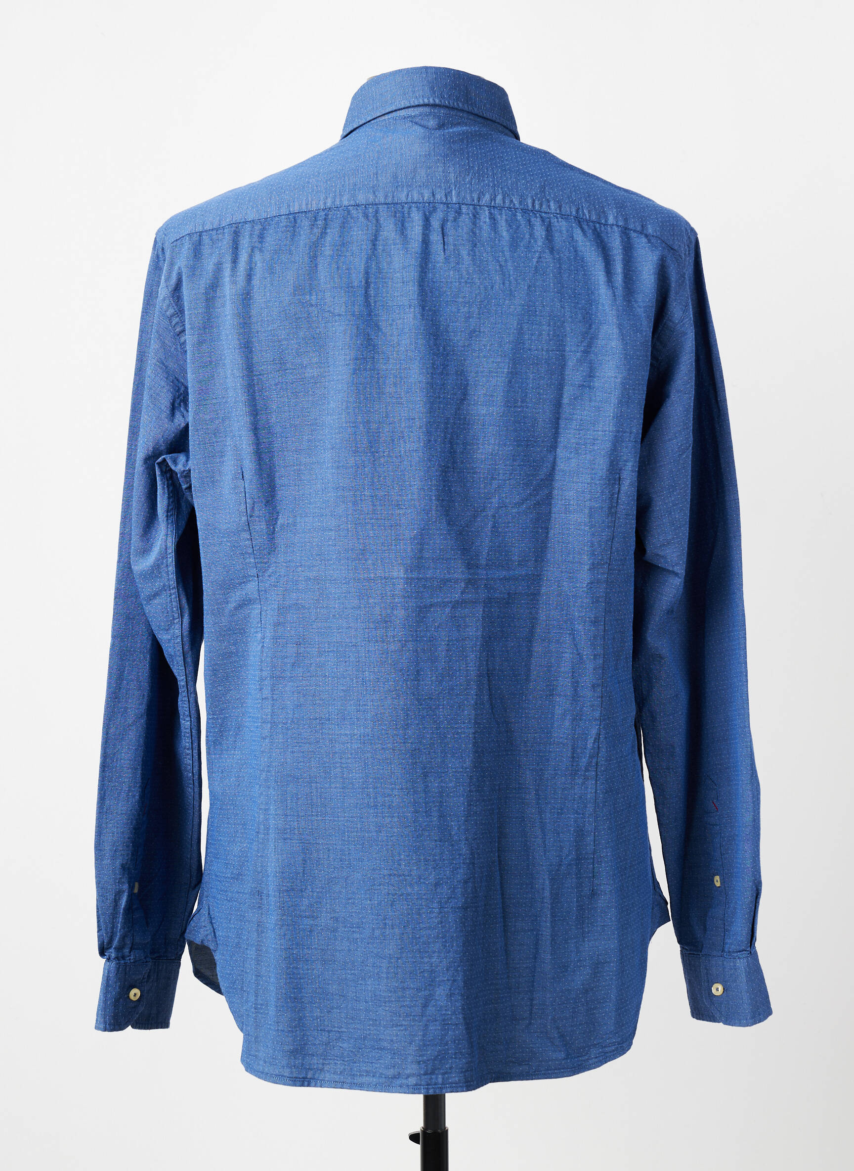 Chemise manches longues coupe cintrée bleu U.S. POLO ASSN homme