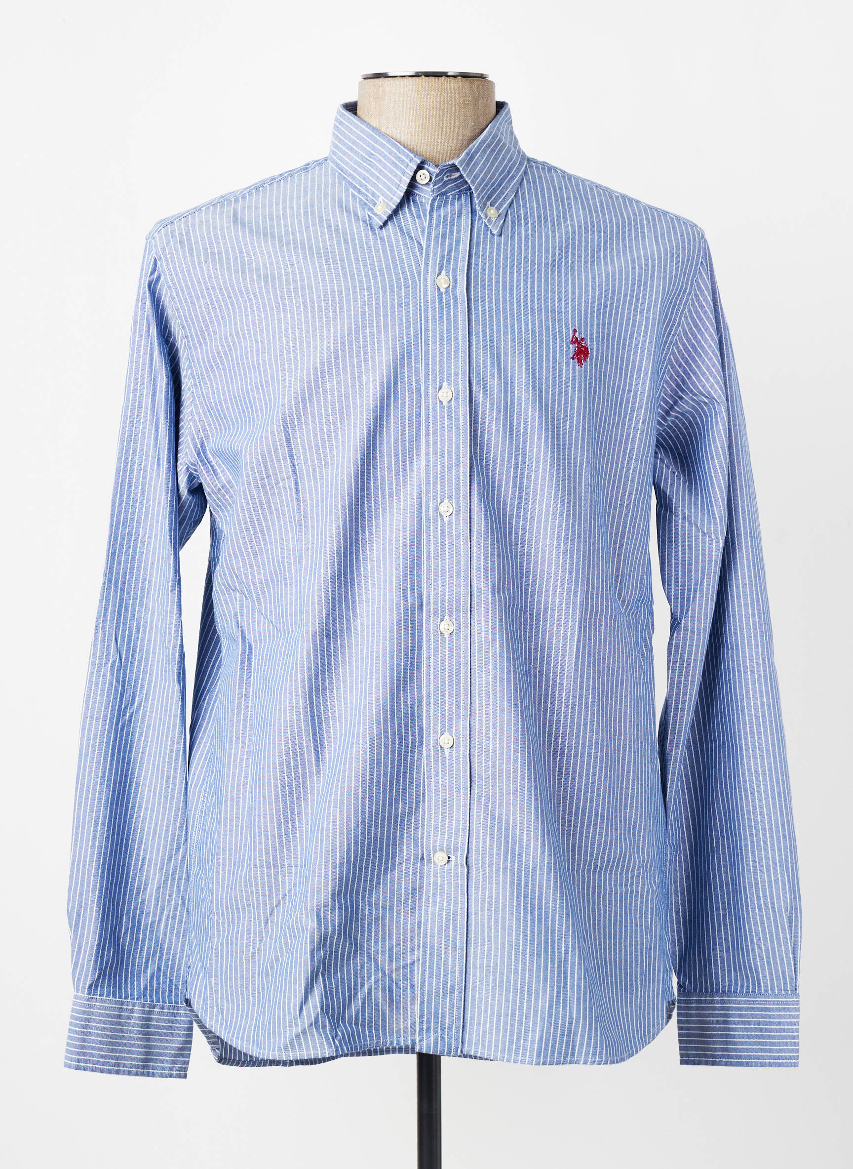 Chemise manches longues coupe cintrée bleu U.S. POLO ASSN homme